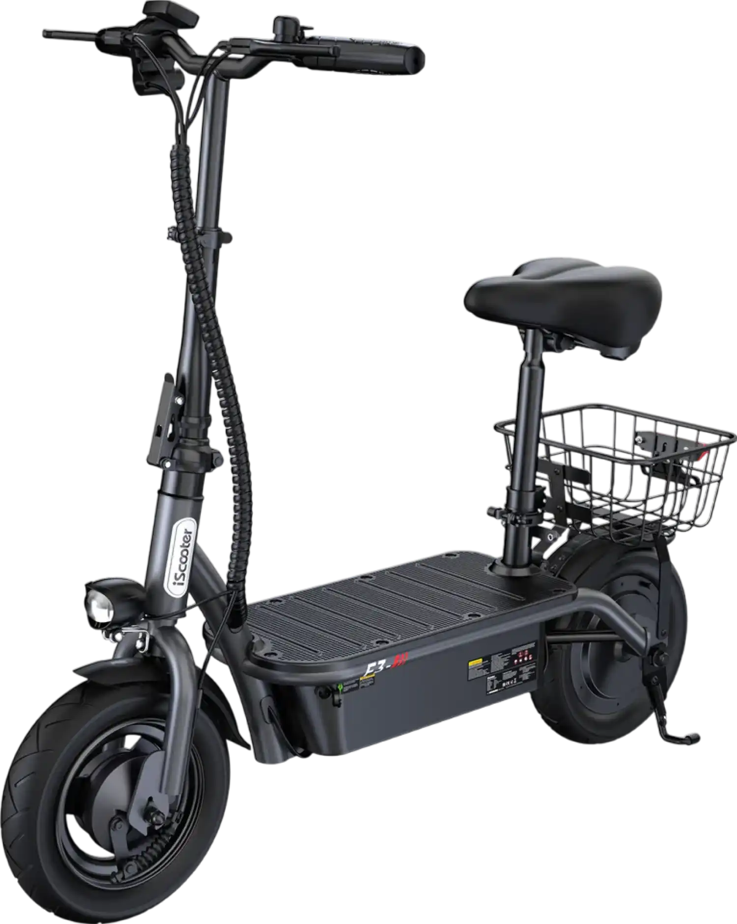 iScooter F3 Electric Scooter with Seat 1000W 48V 28 MPH 37 Mile Range New
