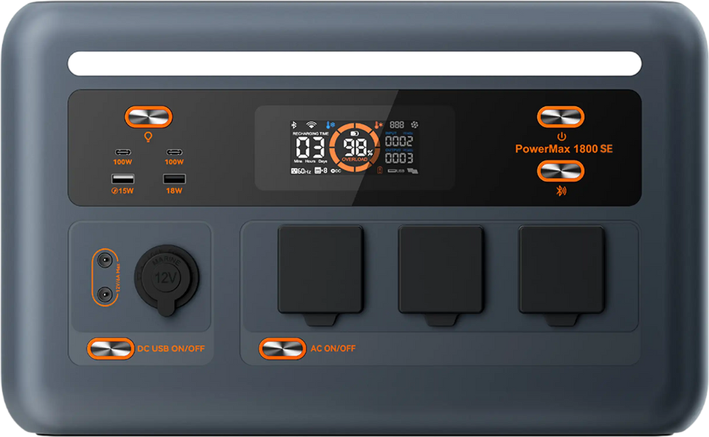 Oscal PowerMax 1800 SE Solar Generator 1800W 1024Wh Pure Sine Wave New –  FactoryPure