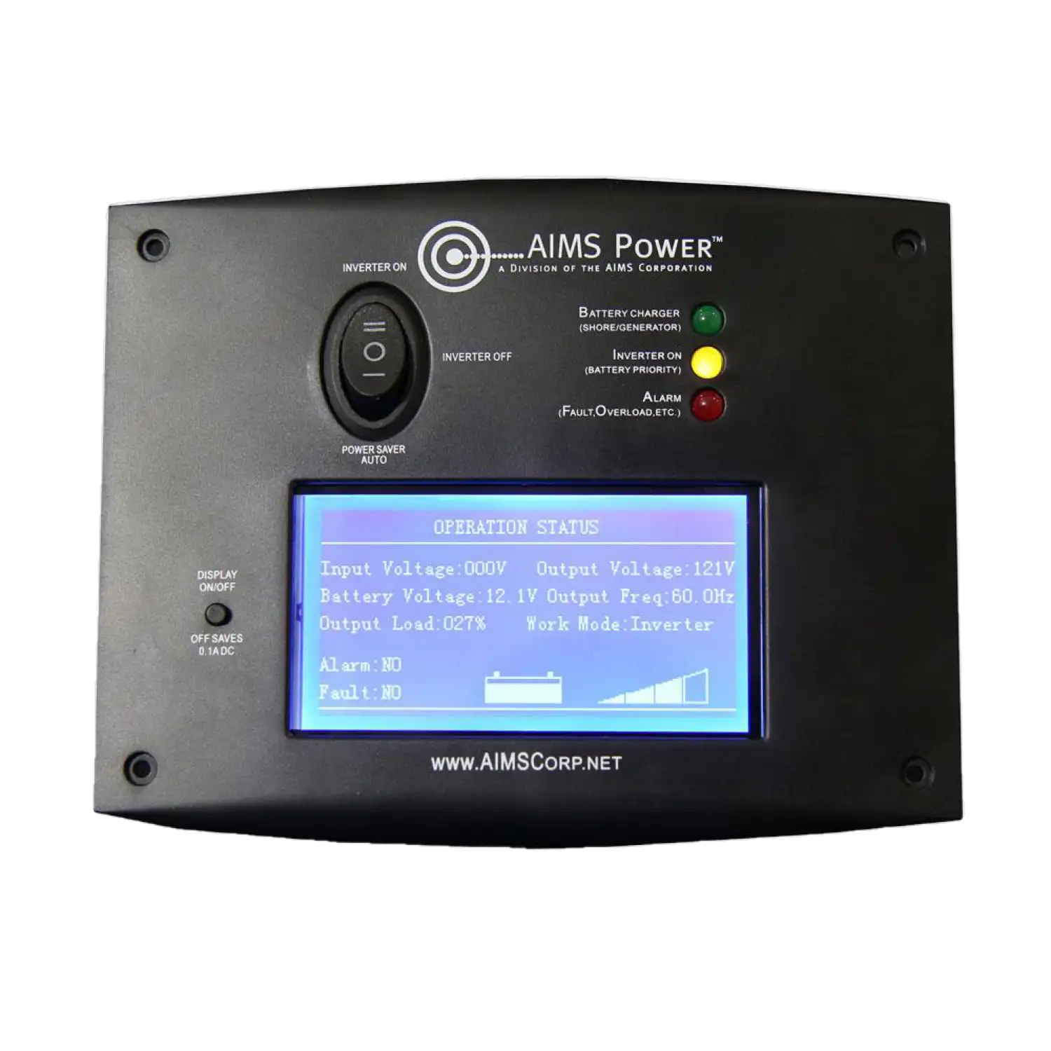 Aims REMOTELF Remote Panel with LCD for AIMS Inverter Chargers New