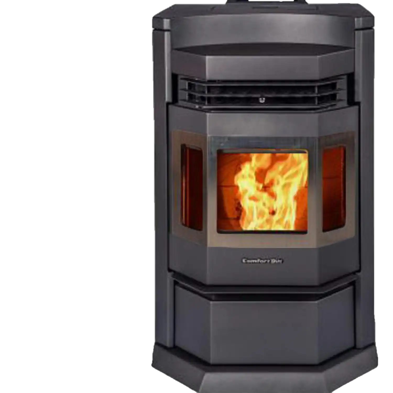 ComfortBilt HP22N-SS 2,800 sq. ft. EPA Certified Pellet Stove with Auto Ignition 80 lb Hopper Capacity Black New