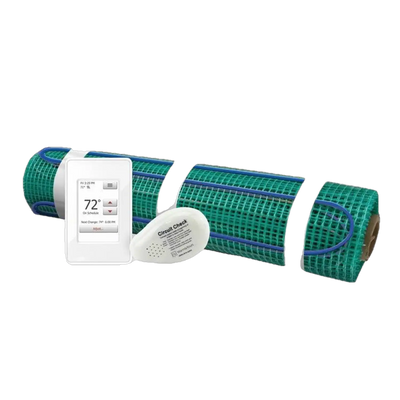 WarmlyYours TRT120-KIT-OT-3.0x05 30 sq. ft. Floor Heating Kit Tempzone Flex Roll Plus Touch Screen Thermostat 120V New