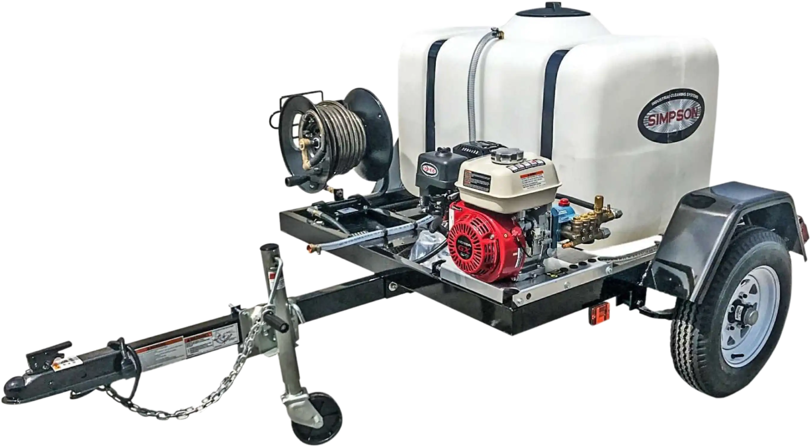 Simpson 95000 3200 PSI 2.8 GPM Honda GX200 CAT Pressure Washer Trailer New