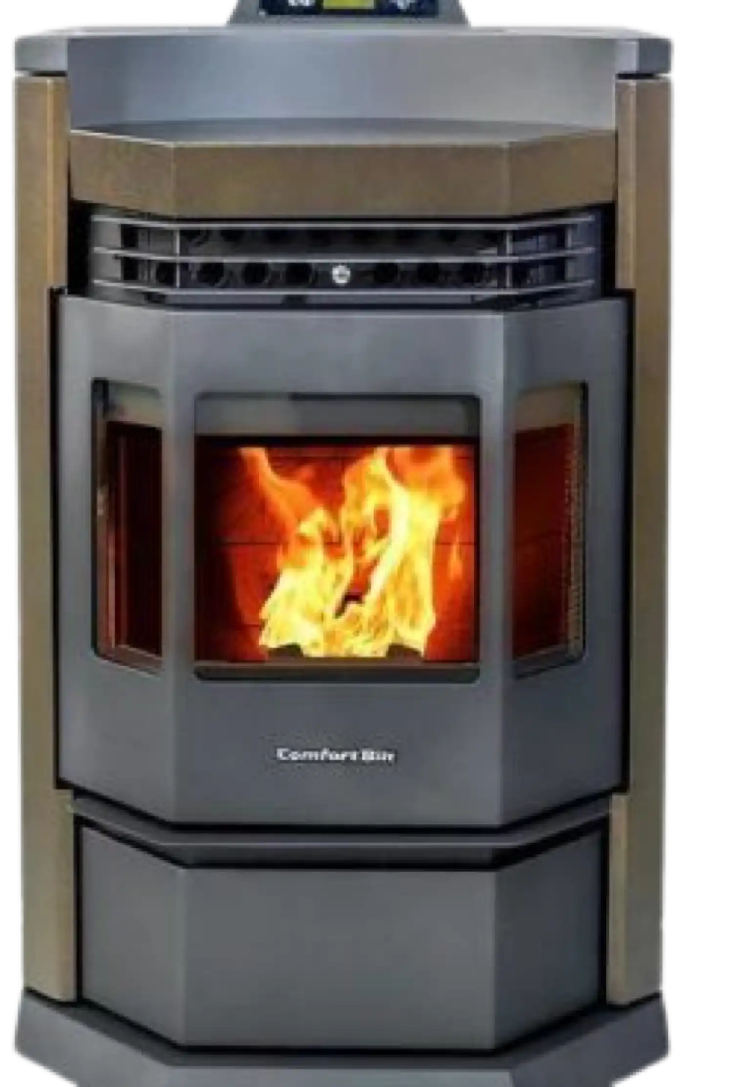 ComfortBilt HP22-N 2,800 sq. ft. EPA Certified Pellet Stove with Auto Ignition 80 lb Hopper Capacity Brown New