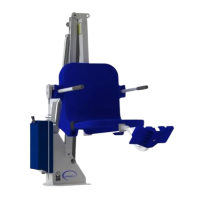 Aqua Creek F-RNGR2 Ranger 2 Pool Lift No Anchor 350 lb Capacity White/Blue Seat New