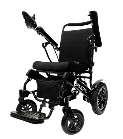 ComfyGO IQ-8000 Non-Recline Majestic Remote Controlled Travel Manual Folding Electric Wheelchair New