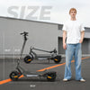 Scooter size and dimensions graphic