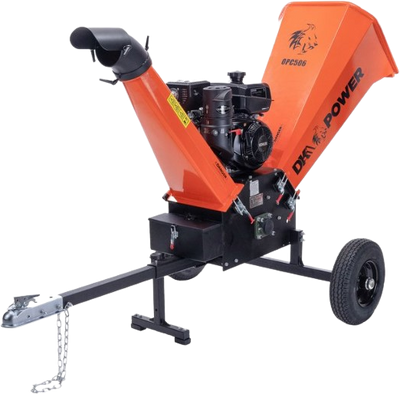 DK2 OPC506E Chipper Shredder with Extended Axles and Trailer Tow Hitch 6