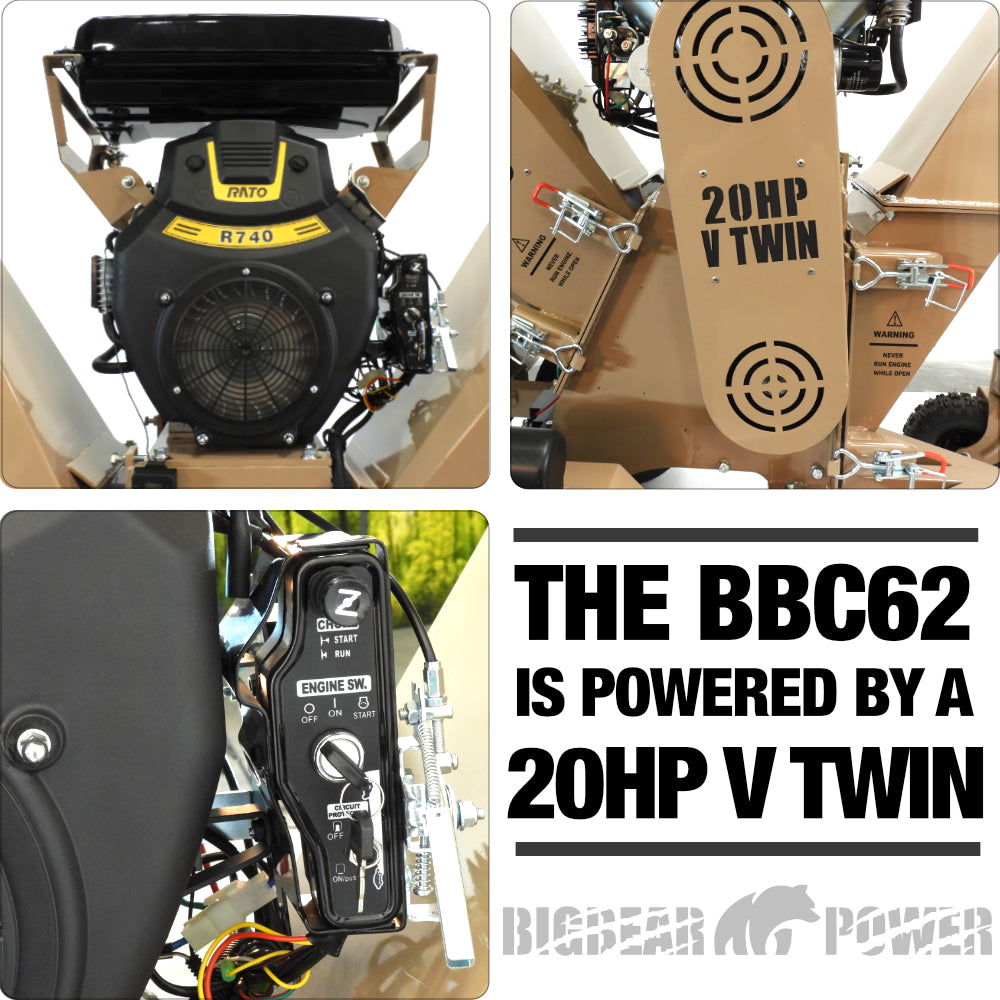 BigBear Power BBC62 Tornadic Wood Chipper 6