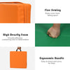 Multicolor 15-inch toddler floor cushions with ergonomic handles, high-density foam, and waterproof cover for easy.