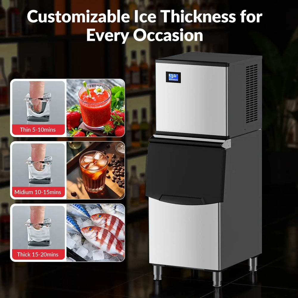 Cotlin T60A Commercial Ice Maker 22" Air Cooled 550 lbs/Day with 350 lbs. Storage New