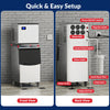 Cotlin T60A Commercial Ice Maker 22" Air Cooled 550 lbs/Day with 350 lbs. Storage New
