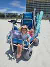 Alumacart Electric Big Kahuna BKEW Rust Resistant Extra Large Beach and Fishing Wagon with Rod Holders New