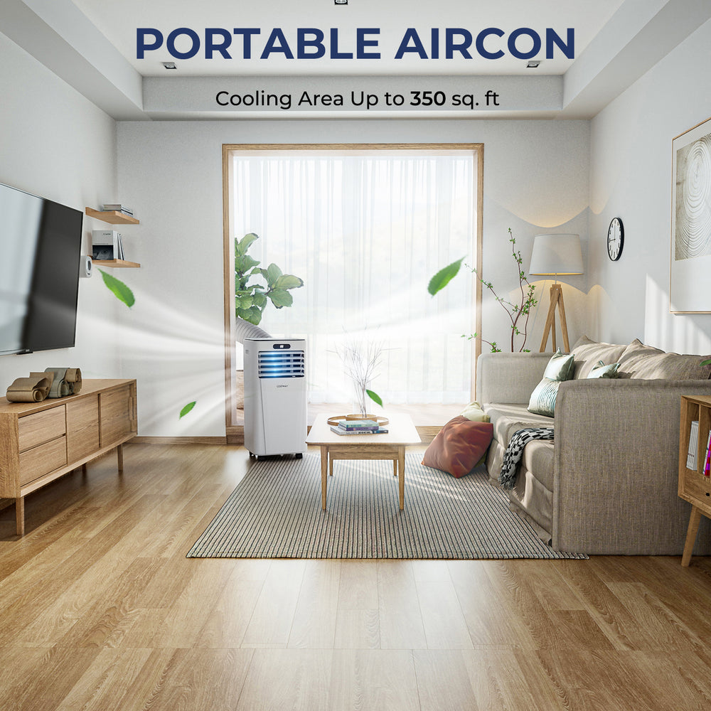 Costway 4-in-1 Portable Air Conditioner 10000 BTU with Dehumidifier and Fan Mode New