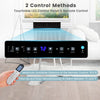 Window air conditioner with LED control panel and remote, 10000 BTU, ideal for bedrooms and living rooms.