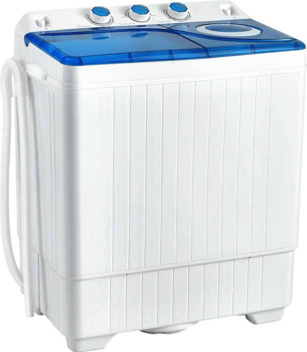 Costway Washing Mashing 26 Lbs Semi Automatic Twin Tub with Separate Time Control New