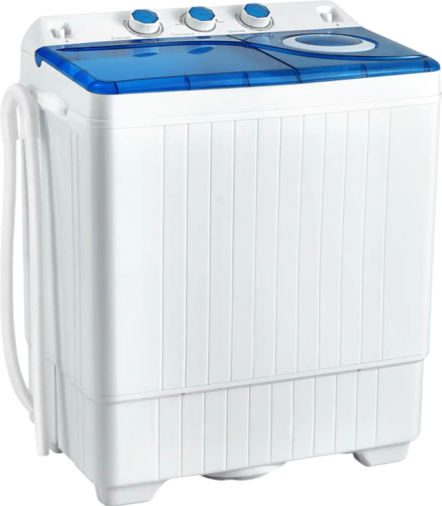 Costway Washing Mashing 26 Lbs Semi Automatic Twin Tub with Separate Time Control New