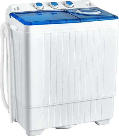 Costway Washing Mashing 26 Lbs Semi Automatic Twin Tub with Separate Time Control New