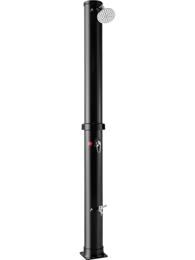 Costway 7.2' Solar-Heated Outdoor Shower Free-Rotating Shower Head 72913508 New