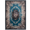 Vintage area rug with a floral pattern, non-shedding surface, and anti-slip bottom, ideal for living rooms and bedrooms.