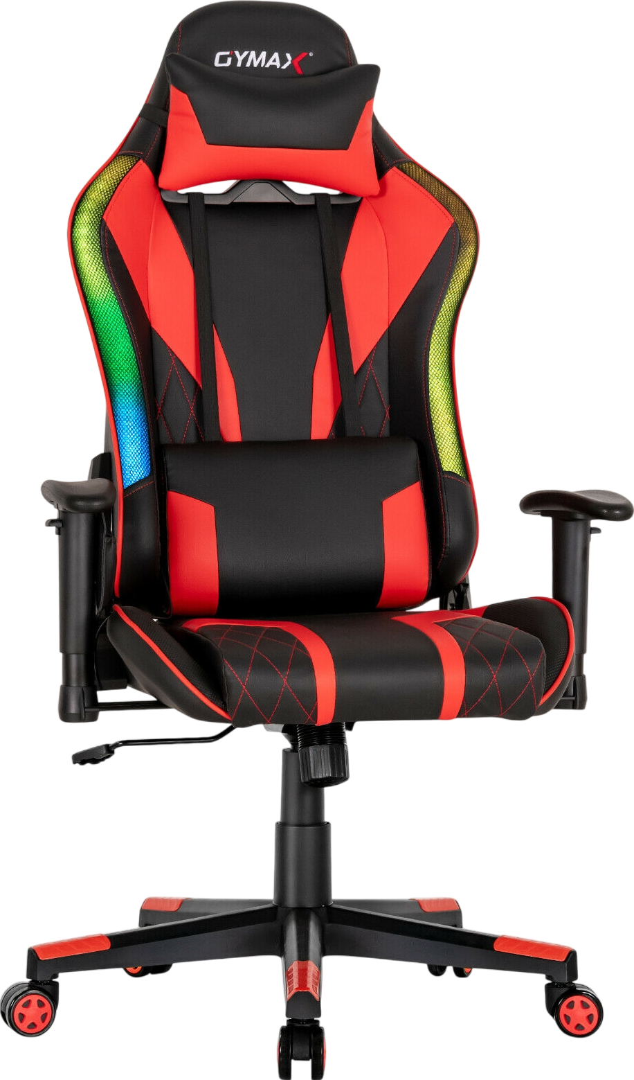 Costway Gaming Chair Adjustable Swivel with Dynamic LED Lights New