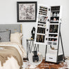 Jewelry Cabinet with Full Length Mirror-White - Gallery View 1 of 10