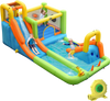 8-in-1 Inflatable Water Slide Bounce House with Splash Pool and 735W Blower