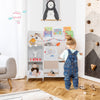 Wooden Children Storage Cabinet with Storage Bins - Gallery View 1 of 10