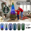 6.2 feet pop-up lighted Christmas tree with 282 RGB LED lights, featuring smart lighting control and festive design for.