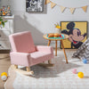 Kids Rocking Chair with Solid Wood Legs-Pink - Gallery View 1 of 11