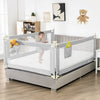 69.5 Inches Toddler Bedrail with Anti-Collision Cotton and Side Pocket-Gray - Gallery View 1 of 12