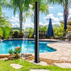 7.2 Feet Solar-Heated Outdoor Shower with Free-Rotating Shower Head-Black - Gallery View 1 of 10