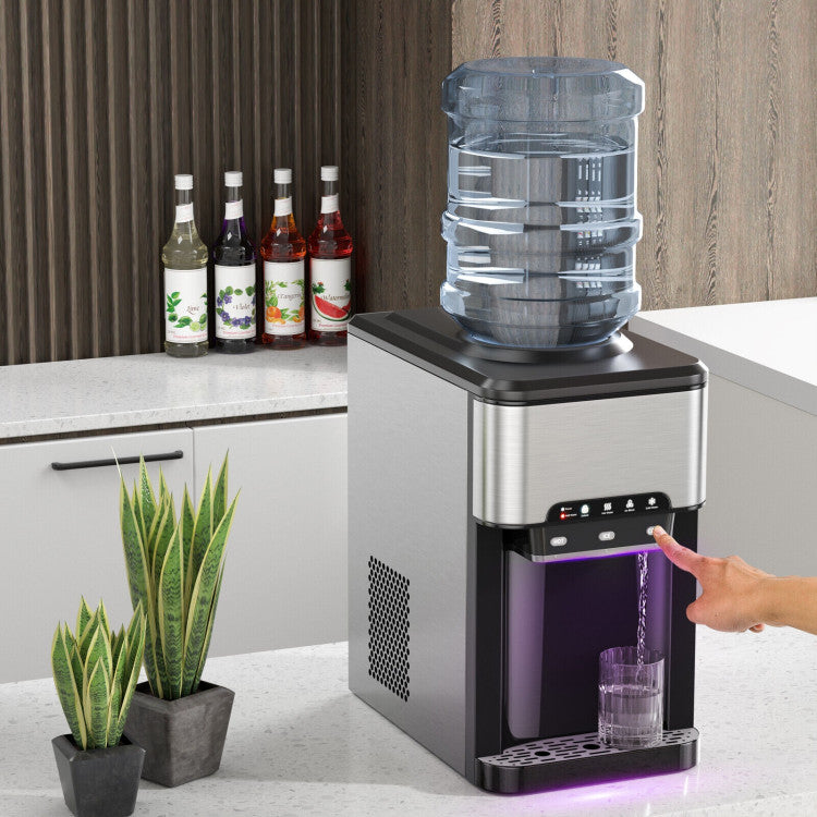 Costway Water Cooler Dispenser 3-in-1 with Built-in Ice Maker New