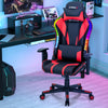 Costway Gaming Chair Adjustable Swivel with Dynamic LED Lights New