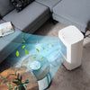 3-in-1 evaporative air cooler in white, featuring adjustable airflow and a 5L water tank for home or office use.