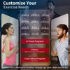 Folding treadmill with LCD display, 12 preset programs, and Bluetooth connectivity for home workouts.