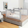 57 Inches Bed Rail for Toddlers with Double Lock-Gray - Gallery View 1 of 9