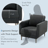 Costway Upholstered Accent Chair with Removable Backrest Cushion New