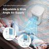 3-in-1 evaporative air cooler in white with adjustable airflow, remote control, and 5L water tank for versatile cooling.