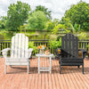 Foldable Weather Resistant Patio Chair with Built-in Cup Holder-Black - Gallery View 1 of 10