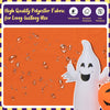 Bright orange waterproof polyester fabric with water droplets, ideal for 9 feet Halloween inflatable pumpkins and.