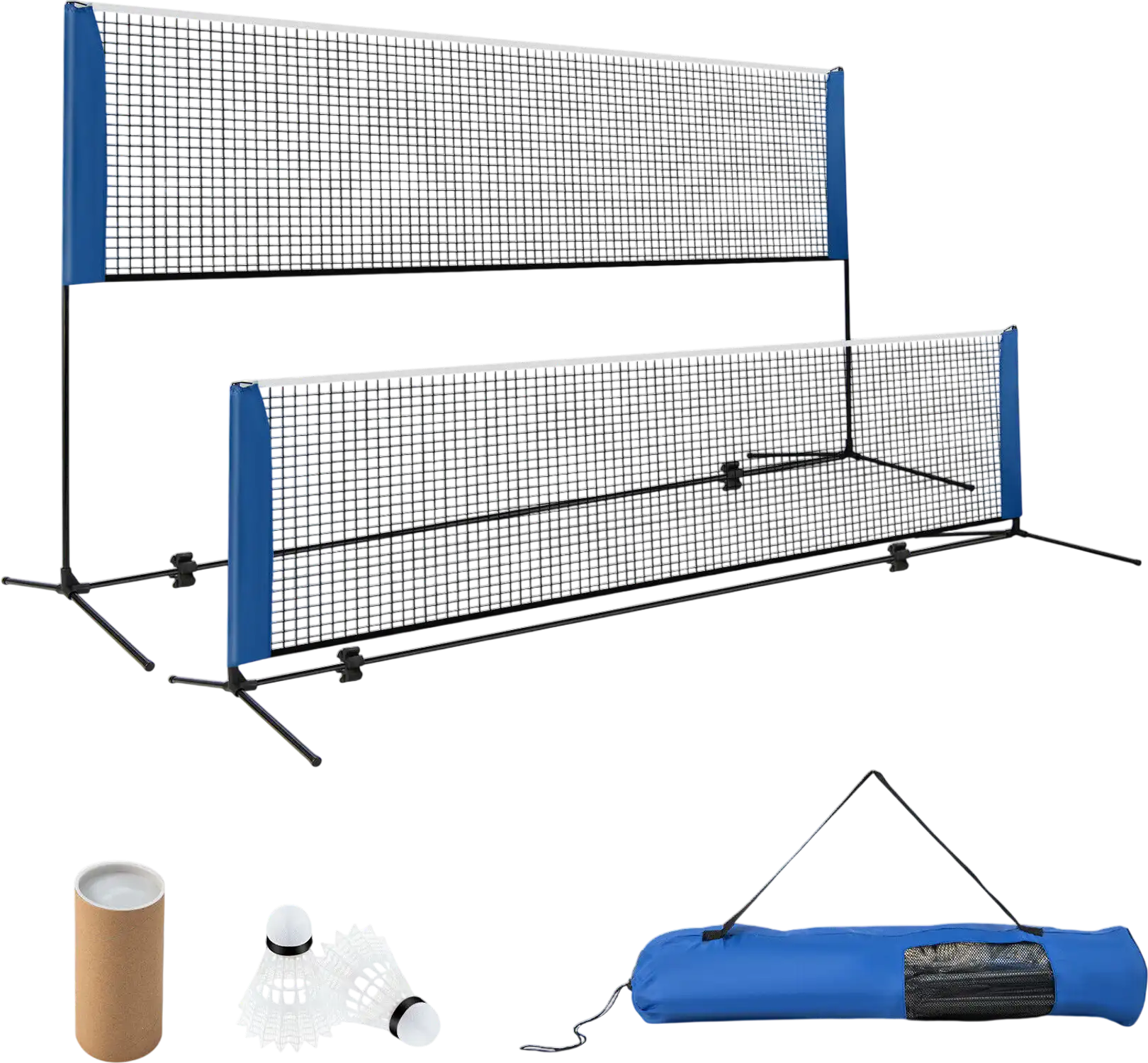 Costway Adjustable Badminton Net Stand Set 10/14' w/ Carry Bag 61483259 New