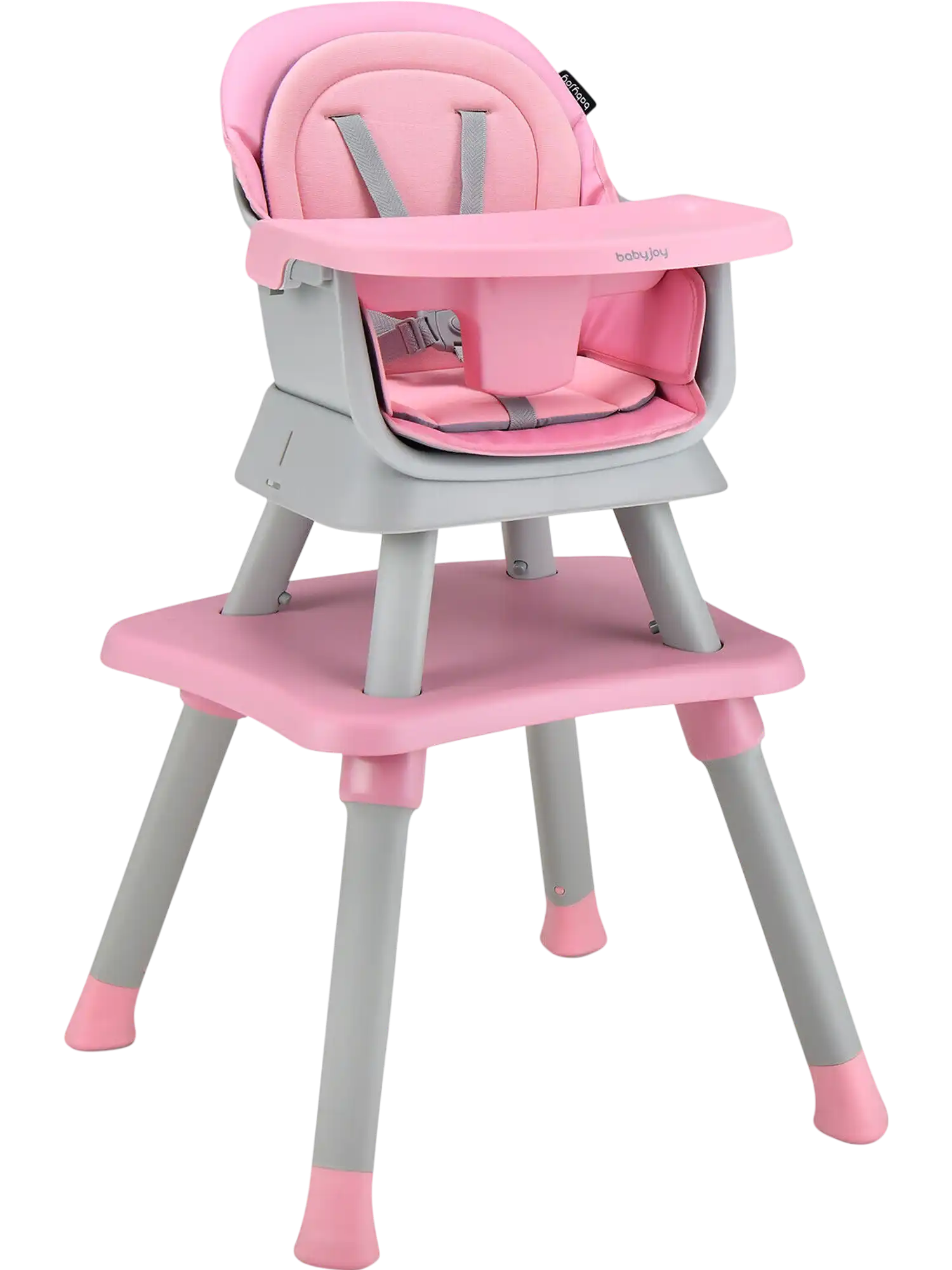 Costway 8-in-1 Convertible Baby High Chair w/ Adjustable Removable Tray 81536942 New