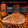 20 pounds of 100% natural apple wood pellets for pellet grills, ideal for adding fruity smoky flavor to various foods.