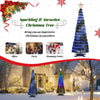 6.2 feet pop-up lighted Christmas tree with 282 RGB LED lights, perfect for festive outdoor decoration.