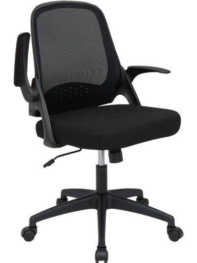 Costway Adjustable Mesh Office Chair Flip-Up Armrest Rolling Desk Chair 82915374 New