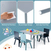 Kids wooden activity play furniture set with waterproof surface, round edges, and anti-slip foot pads for safety.