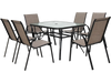 7-Piece Patio Dining Set with 6 Stackable Chairs
