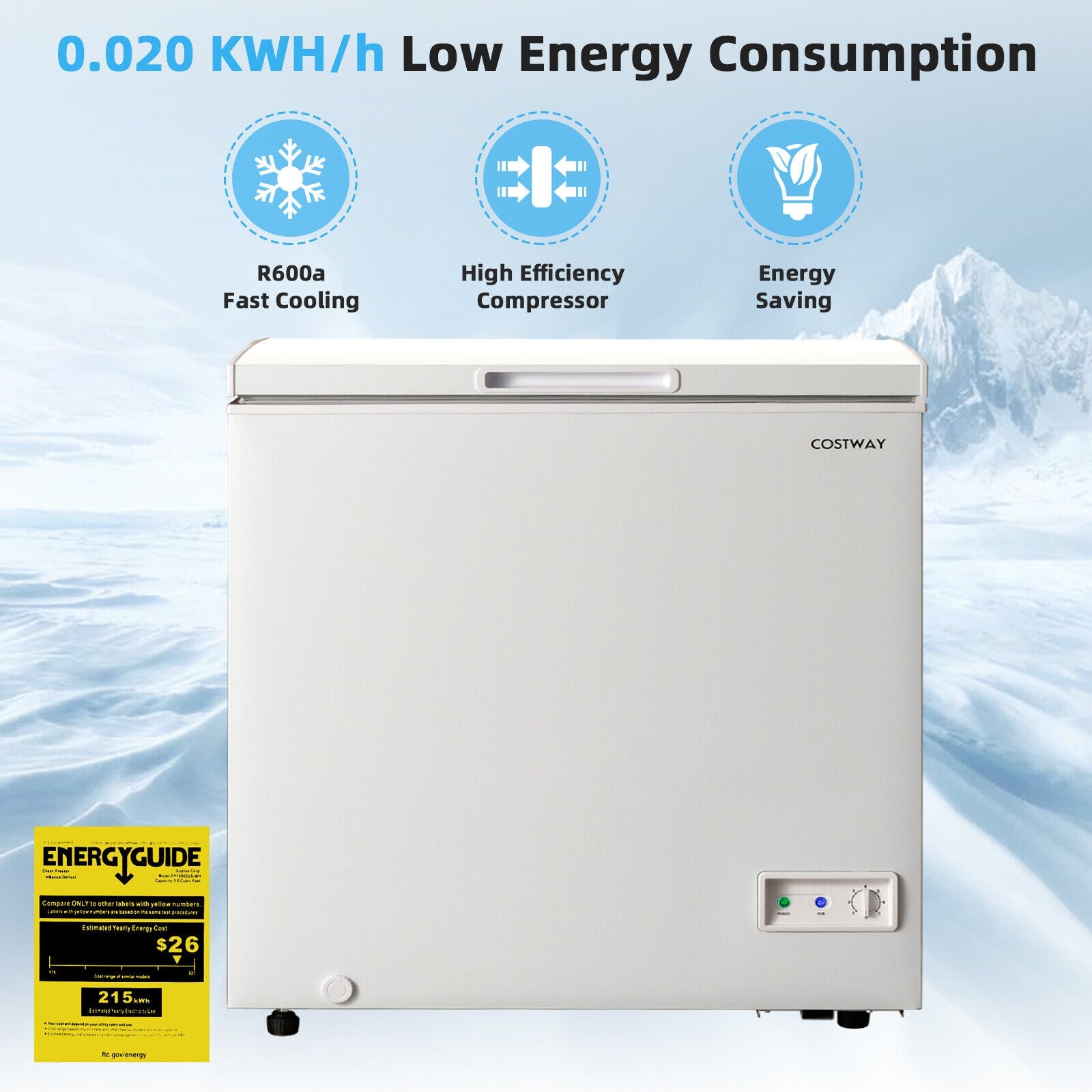 Costway Chest Freezer - Thumbnail 3