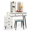 Costway Vanity Makeup Table with Lighted Mirror New