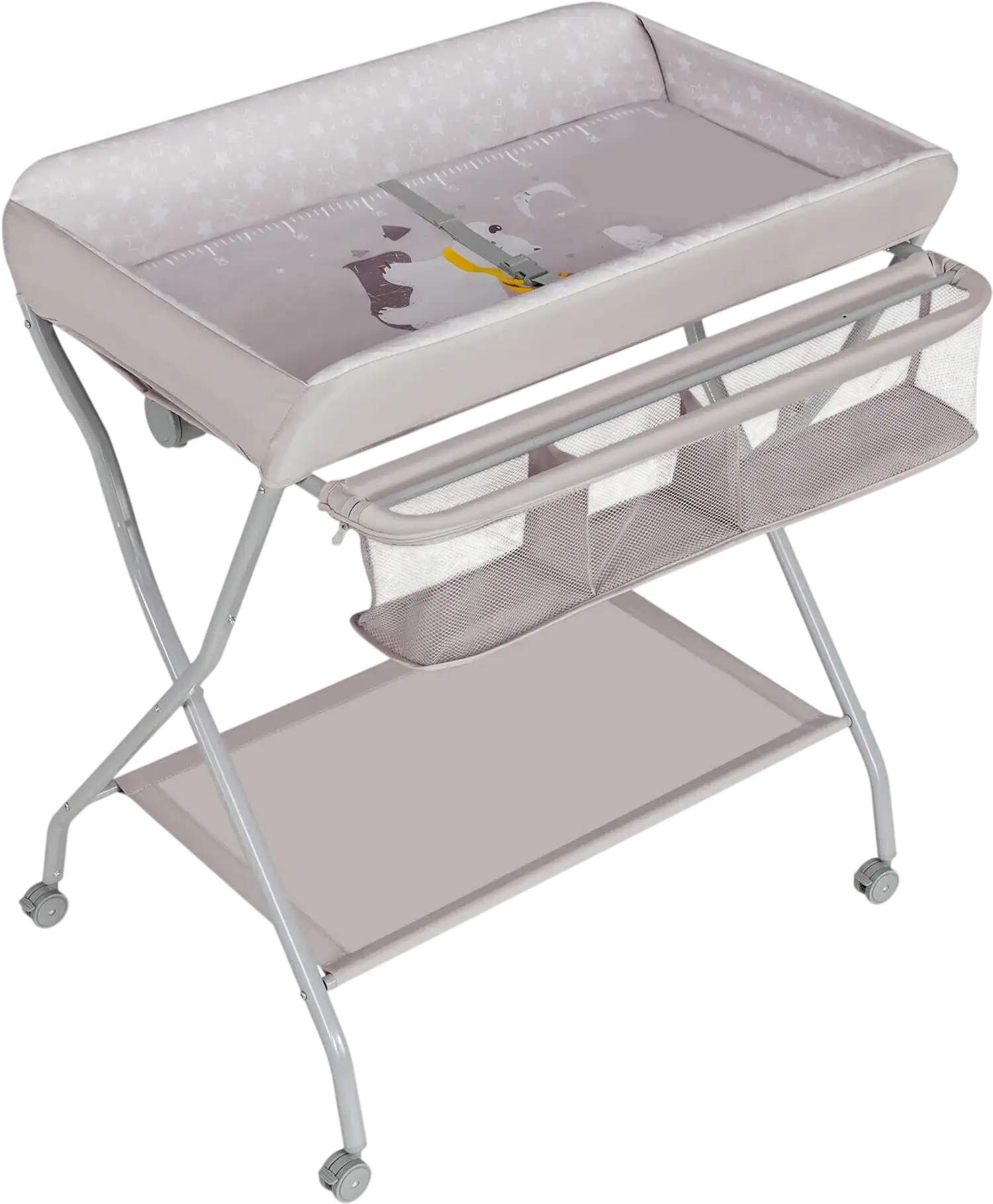 Costway Baby Changing Table w/ Safety Belt 4-Side Defense 90153847 New